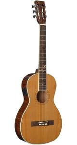 VIOLÃO ELETROACÚSTICO AÇO TAMPO MACIÇO TAGIMA PARLOR FS 500 NC EQ NATURAL C/ CAPA