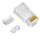 CONECTOR RJ45 CAT6 COM GUIA