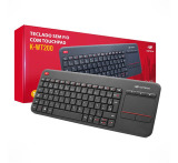 TECLADO SEM FIO COM TOUCHPAD C3TECH PRETO K-WT200