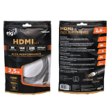 CABO HDMI 2,5M V2.1 3D READY 8K- 144HZ HD8K25 ELG