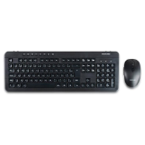 KIT TECLADO E MOUSE SEM FIO RECARREGAVEL USB MULTILASER PRETO TC250