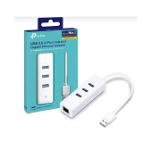 CONVERSOR USB X RJ45 GIGABIT FEMEA TP-LINK COM HUB USB 3.0 UE330 10/100/1000