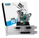 PLACA PCI-E COM 1 PARALELA + 2 PORTAS SERIAL KNUP KP-105