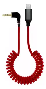 CABO P2 PARA LIGHTNING TRANCADO 50CM VERMELHO