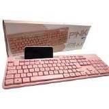 TECLADO USB MBTECH PINK