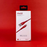 CABO USB COCA-COLA VERMELHO LIGHTNING MFI PARA IPHONE IWILL 2182