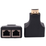 ADAPTADOR EXTENSOR HDMI X 2RJ45 CAT5/6 30 METROS