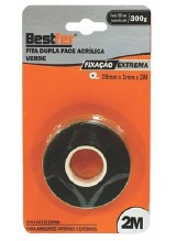 FITA DUPLA FACE BESTFER 19MM X 2METROS 300G