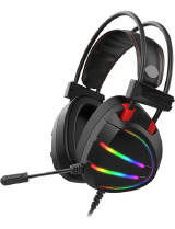 FONE DE OUVIDO HEADSET GAMER USB GAMING MASTER PRETO/RGB 7.1 AR70