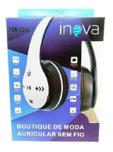 FONE DE OUVIDO STEREO SEM FIO INOVA COLORS FON - 2202D