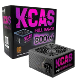 FONTE ATX FULL RANGE 800W AEROCOOL KCAS 80 PLUS BRONZE PFC ATIVO