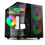 GABINETE GAMER EVOLUT MIZU VIDRO TEMPERADO PRETO EG-820