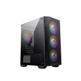 GABINETE GAMER MSI MAG FORGE M100A MINI TOWER VIDRO TEMPERADO RGB USB 3.2 C/4 FANS RGB PRETO