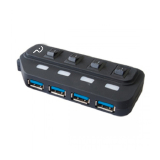 HUB USB 3.0 SUPER SPEED 4 PORTAS MULTILASER PRETO AC264