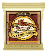 JOGO DE CORDAS P/ VIOLAO ACO ERNIE BALL EARTHWOOD 8020 LIGHT 011.5-052