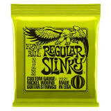 JOGO DE CORDAS PARA GUITARRA ERNIE BALL REGULAR SLINKY 010-046