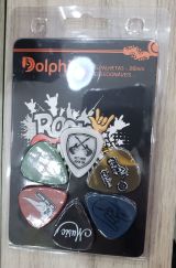 JOGO DE PALHETAS DOLPHIN ROCK 2 COLECIONÁVEIS 0.88MM