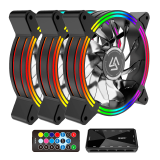 KIT COOLER GABINETE ALSEYE HALO 4.0 RGB 120MM