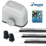 KIT MOTOR DE PORTÃO DESLIZANTE PECCININ GATTER FAST 127V SEM CREMALHEIRAS 2 CONTROLES