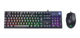 KIT MOUSE E TECLADO GAMER LED RGB HP KM300F D13579