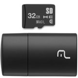 CARTAO DE MEMORIA MICRO SD 32GB COM LEITOR USB MULTILASER MC163