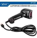 LEITOR DE CODIGO DE BARRAS COM FIO KNUP USB KP-1017