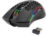 MOUSE GAMER WIRELESS REDRAGON STORM PRO RGB 16000DPI PIXART 3335 PRETO