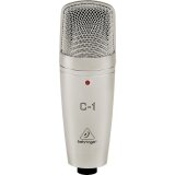 MICROFONE CONDENSADOR XLR BEHRINGER C 1 STUDIO COM CASE