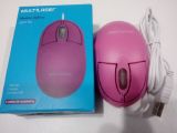 MOUSE CLASSIC BOX OPTICO USB ROSA MULTILASER MO304