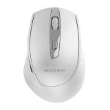 MOUSE USB SEM FIO MULTILASER 2.4GHZ 1600DPI 6 BOTOES BRANCO POWER SAV MO317