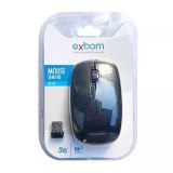 MOUSE SEM FIO EXBOM MS-S22 PRETO