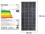 PAINEL SOLAR  60W YINGLI 36 CELULAS YL060P-17B  POLICRISTALINO