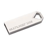 PEN DRIVE 32GB METALICO DIAMOND 32GB MULTILASER PD851