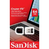 PEN DRIVE 64GB SANDISK NANO CRUZER FIT