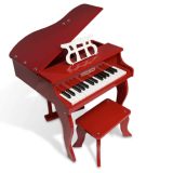 PIANO DE CAUDA INFANTIL ACUSTICO TURBINHO BRANCO 30 TECLAS