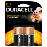 PILHA DURACELL TIPO C C/2 PAR