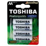 PILHA RECARREGAVEL TOSHIBA AA 2600MAH CARTELA C 4 UNDS