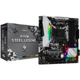 PLACA MÃE ASROCK B450M  STEEL LEGEND   AM4 - DDR4