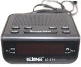 RADIO RELOGIO DESPERTADOR AM/FM LELONG LE 671