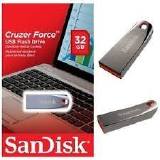 PEN DRIVE 32GB SANDISK CRUZER FORCE PRATA