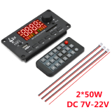 PLACA SOM AMPLIFICADA MODULO 12V 2X 25W FM/USB/MP3/BLUETOOTH V8-07