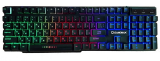 TECLADO GAMER GAMEMAX RGB MULTIMIDIA K207 USB