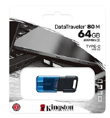 PEN DRIVE 64GB KINGSTON 80M  DT80M/64 TIPO C