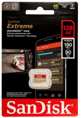 CARTAO DE MEMORIA MICRO SD 128GB SANDISK CLASSE 10 EXTREME 190MB