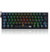 TECLADO MECANICO RGB REDRAGON FIZZ K617RB PRETO SWITCH AZUL