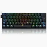 TECLADO GAMER REDRAGON PRO RGB PRETO SWITCH MARROM K616-RGB