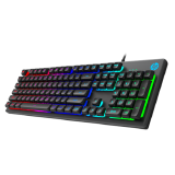 TECLADO USB GAMER PRETO HP K500F RGB