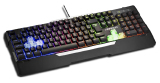 TECLADO GAMER MULTILASER WARRIOR SEMI MECÂNICO LED RGB TC208