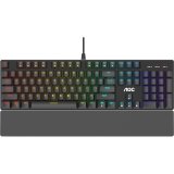 TECLADO MECANICO USB GAMER GK500 PRETO RGB AOC