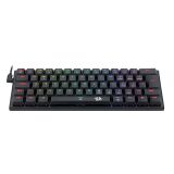 TECLADO MECANICO REDRAGON RGB ANIVIA PRETO SWITCH MARROM K614 BROWN